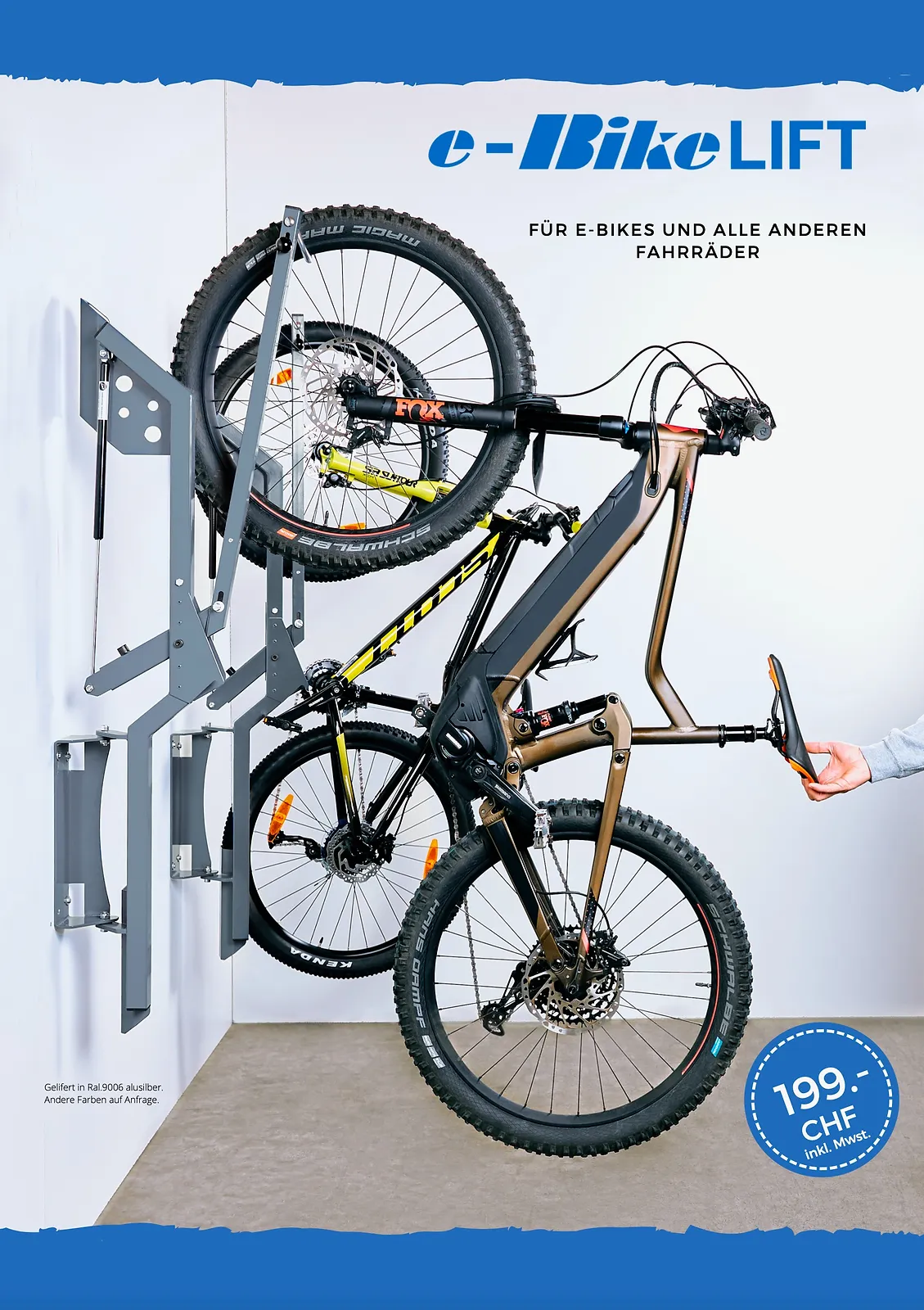 Flyer - Gestaltung - ebike Wandhalterung